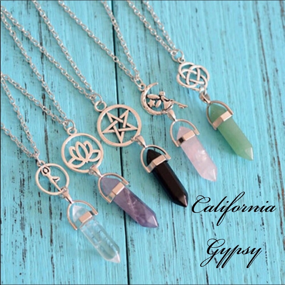 Boho gypsy Rose quartz fairy pendant✨ - Picture 2 of 2